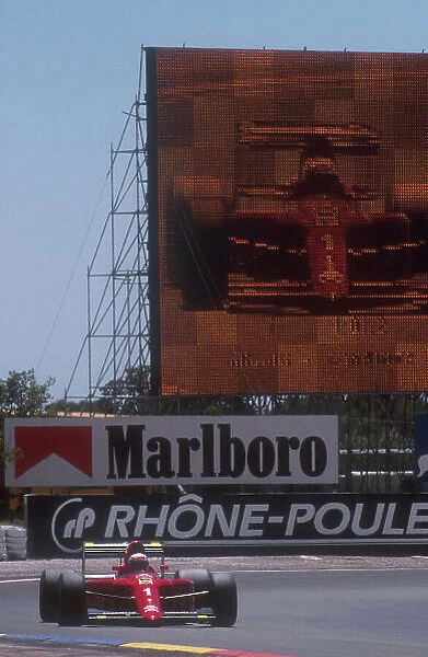1990 French Grand Prix. Paul Ricard, Le Castellet, France. 6-8 July 1990. Alain Prost (Ferrari 641) 1st position. Ref-90 FRA 02. World Copyright - LAT Photographic