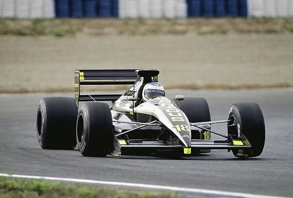 1990 Spanish Grand Prix. Jerez, Spain. 28-30 September 1990. Yannick Dalmas (AGS JH25 Ford) 9th position. Ref-90 ESP 48. World Copyright - LAT Photographic