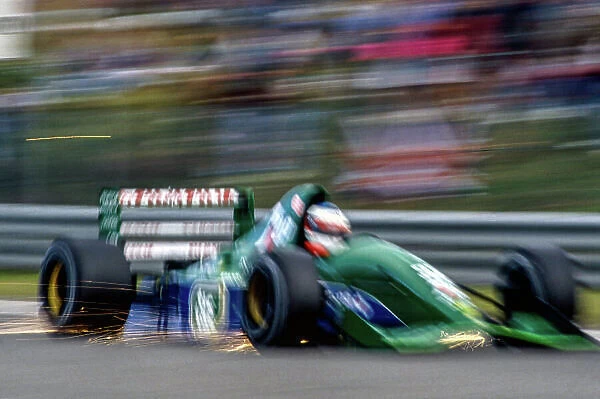 1991 Belgian Grand Prix. Spa-Francorchamps, Belgium. 23 - 25 August 1991. Michael Schumacher (Jordan 191 Ford), retired. He exited his debut Grand Prix with a clutch failure on the first lap. World Copyright: LAT Images