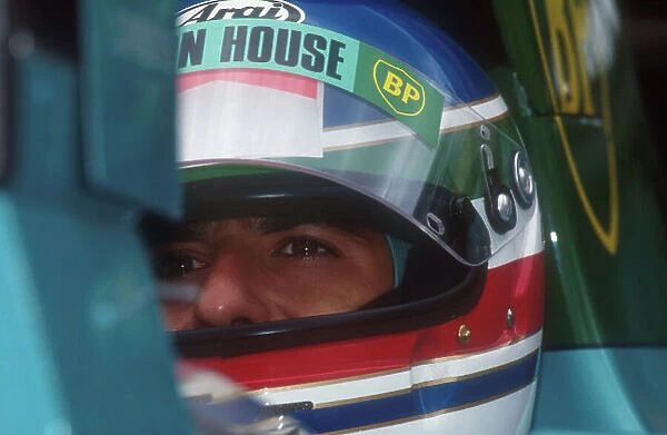 1991 British Grand Prix. Silverstone, England. 12-14 July 1991. Ivan Capelli (Leyton House Ilmor). He exited the race when he hooked the wrong gear and spun off. Ref-91 GB 26. World Copyright - LAT Photographic
