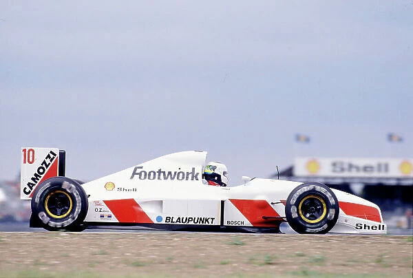 1991 British Grand Prix. Silverstone, England. 12-14 July 1991. Stefan Johansson (Footwork FA12 Ford). Ref-91 GBP 31. World Copyright - LAT Photographic