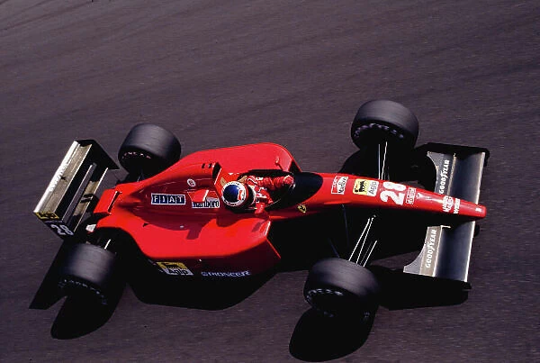 1991 Italian Grand Prix. Monza, Italy. 6-8 September 1991. Jean Alesi (Ferrari 643). Ref-91 ITA 31. World Copyright - LAT Photographic