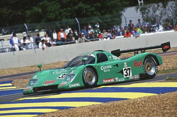 1991 Le Mans 24 hours. Le Mans, France. 22nd - 23rd June 1991. Pascal Fabre / Bernard Thuner (ROC 002 Ford), retired, action. World Copyright: LAT Photographic. Ref: 91LM41