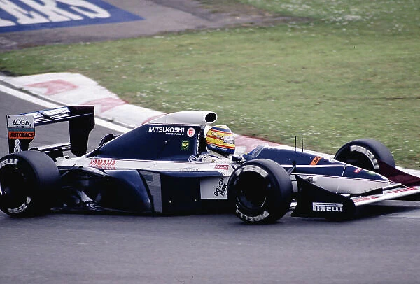 1991 San Marino Grand Prix. Imola, Italy. 26-28 April 1991. Mark Blundell (Brabham BT60Y Yamaha). Ref-91 SM 39. World Copyright - LAT Photographic