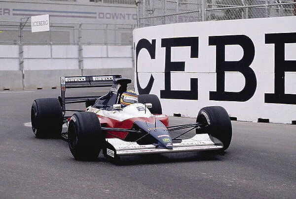 1991 United States Grand Prix. Phoenix, Arizona, USA. 8-10 March 1991. Mark Blundell (Brabham BT59Y Yamaha). Ref-91 USA 39. World Copyright - LAT Photographic