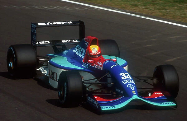 1992 Italian Grand Prix. Monza, Italy. 11-13 September 1992. Mauricio Gugelmin (Jordan 192 Yamaha). He exited the race after losing drive with a transmission failure. Ref-92 ITA 05. World Copyright - LAT Photographic