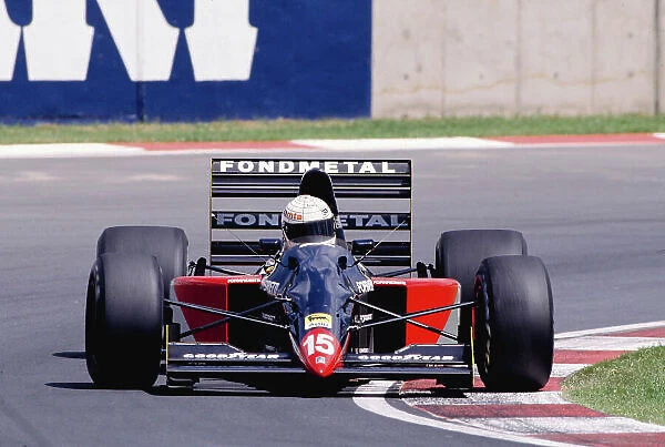 1992 South African Grand Prix. Kyalami, South Africa. 28 / 2-1 / 3 1992. Gabriele Tarquini (Fondmetal GR01 Ford). Ref-92 SA 24. World Copyright - LAT Photographic