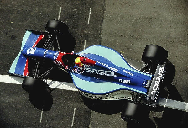1992 Spanish Grand Prix. Catalunya, Barcelona, Spain. 1-3 May 1992. Mauricio Gugelmin (Jordan 192 Yamaha). Ref-92 ESP 29. World Copyright - LAT Photographic