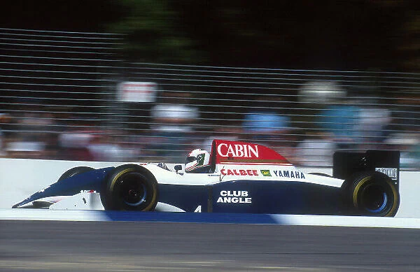 1993 Australian Grand Prix. Adelaide, Australia. 5-7 November 1993. Andrea de Cesaris (Tyrrell 021 Yamaha) 13th position Ref-93 AUS 41. World Copyright - LAT Photographic