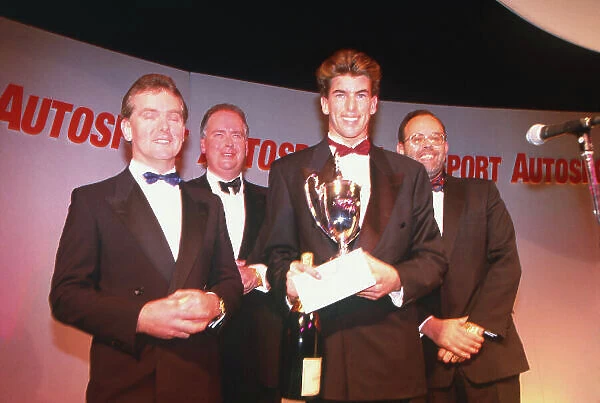 1993 Autosport Awards. Grosvenor House Hotel, Park Lane, London, Great Britain. 5th December 1993. Ralph Firman Jr, wins the Autosport / McLaren Young Driver Award. World Copyright: LAT Photographic. Ref: Colour Transparency