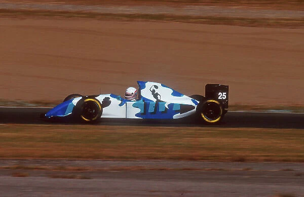 1993 Japanese Grand Prix. Suzuka, Japan. 22-24 October 1993. Martin Brundle (Ligier JS39 Renault) 9th position in his Gitanes Blondes liveried art car, due to the brand's Japanese launch. Ref-93 JAP 17. World Copyright - LAT Photographic