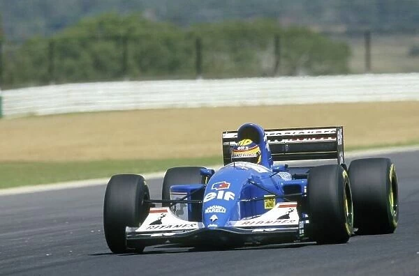 1993 South African Grand Prix. Kyalami, South Africa. 12th - 14th March 1993. Mark Blundell (Ligier JS39 Renault) 3rd position, action. World Copyright: LAT Photographic. ref: 35mm Colour Transparency