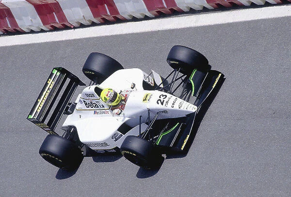 1993 Spanish Grand Prix. Catalunya, Barcelona, Spain. 7-9 May 1993. Christian Fittipaldi (Minardi M193 Ford) 8th position. Ref-93 ESP 17. World Copyright - LAT Photographic