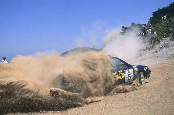 1993 World Rally Championship. Acropolis Rally, Greece. 30 May-1 June 1993. Colin McRae  /  Derek Ringer (Subaru Legacy RS), retired. World Copyright: LAT Photographic Ref: 35mm transparency 93RALLY23