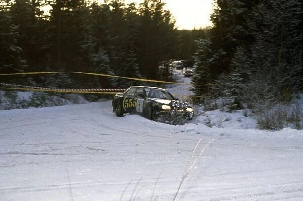 1993 World Rally Championship. Swedish Rally, Sweden. 12-14 February 1993. Colin McRae  /  Derek Ringer (Subaru Legacy RS), 3rd position. World Copyright: LAT Photographic Ref: 35mm transparency 93RALLY18