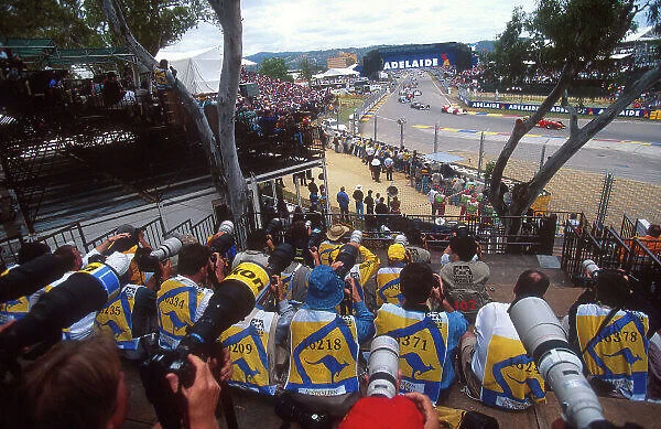 1994 Australian Grand Prix. Adelaide, Australia. 11-13 November 1994. The world's press photograph the F1 circus in Adelaide. Ref-94 AUS 20. World Copyright - LAT Photographic