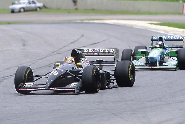 1994 Brazilian Grand Prix. Interlagos, Sao Paulo, Brazil. 25-27 March 1994. Karl Wendlinger (Sauber C13 Mercedes) 6th position. Ref-94 BRA 46. World Copyright - LAT Photographic