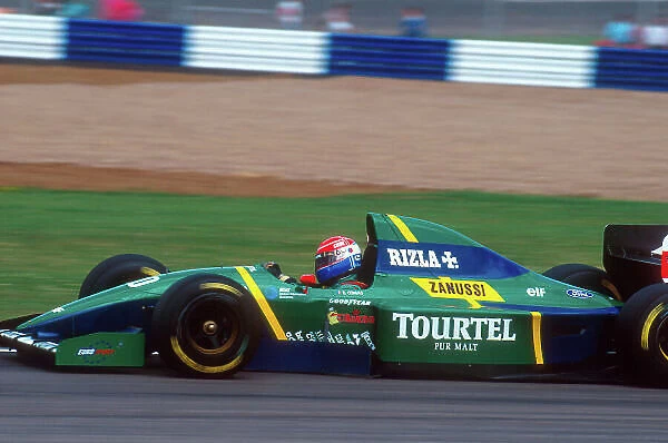 1994 British Grand Prix. Silverstone, England. 8-10 July 1994. Erik Comas (Larrouse LH94 Ford). He exited the race after an engine problem. Ref-94 GB 36. World Copyright - LAT Photographic