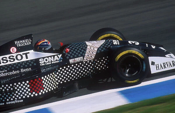 1994 European Grand Prix. Jerez, Spain. 14-16 October 1994. Heinz-Harald Frentzen (Sauber C13 Mercedes) 6th position. Ref-94 EUR 17. World Copyright - LAT Photographic