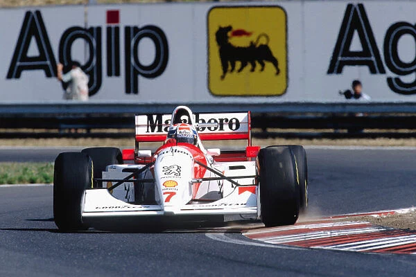 1994 Hungarian Grand Prix. Hungaroring, Budapest, Hungary. 12-14 August 1994. Philippe Alliot (McLaren MP4  /  9 Peugeot). Ref-94 HUN 26. World Copyright - LAT Photographic