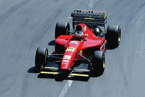 1994 Monaco Grand Prix. Monte Carlo, Monaco. 12-15 May 1994. Gerhard Berger (Ferrari 412T1) 3rd position. Ref-94 MON 73. World Copyright - LAT Photographic