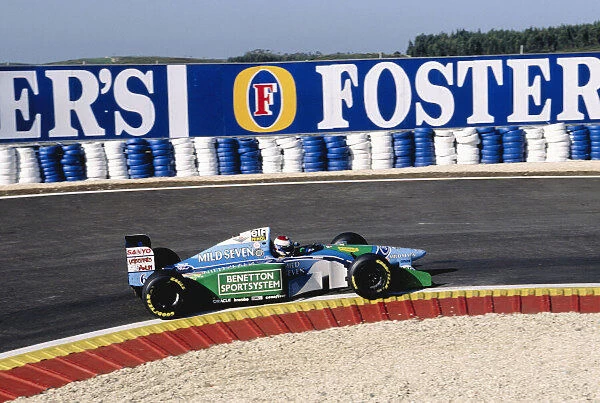1994 Portuguese Grand Prix. Estoril, Portugal. 23-25 September 1994. Jos Verstappen (Benetton B194 Ford) 5th position. Ref-94 POR 16. World Copyright - LAT Photographic