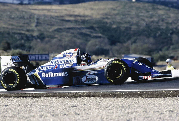 1994 Portuguese Grand Prix. Estoril, Portugal. 23-25 September 1994. Damon Hill (Williams FW16B Renault) 1st position. Ref-94 POR 15. World Copyright - LAT Photographic