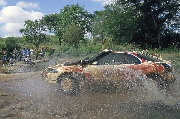 1994 World Rally Championship. Safari Rally, Kenya. 31 March-3 April 1994. Ian Duncan / David Williamson (Toyota Celica Turbo 4WD), 1st position. World Copyright: LAT Photographic Ref: 35mm transparency 94RALLY03