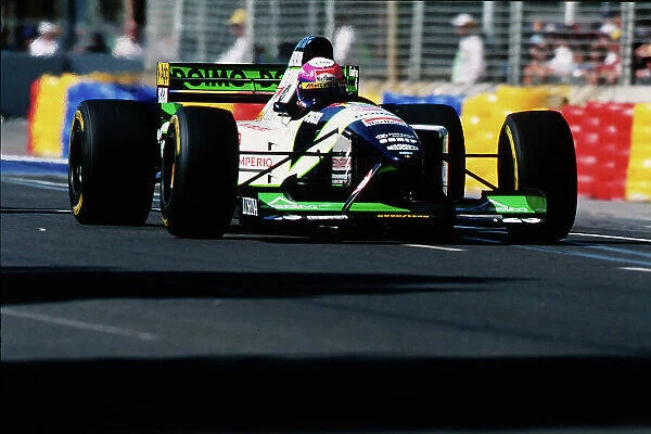1995 Australian Grand Prix. Adelaide, Australia. 10-12 November 1995. Pedro Lamy (Minardi M195 Ford) 6th position. Ref-95 AUS 26. World Copyright - LAT Photographic