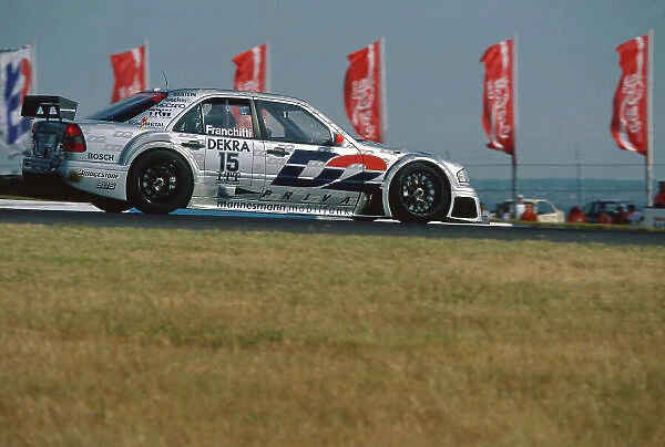 1995 DTM Championship. Donington Park, England. 9th July 1995. Rd 6. Dario Franchitti (Mercedes C-Class V6), action. World Copyright: LAT Photographic. Ref: Colour Transparency