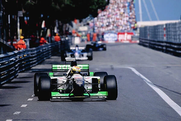 1995 Monaco Grand Prix. Monte Carlo, Monaco. 25-28 May 1995. Luca Badoer (Minardi M195 Ford) at Tabac. Ref-95 MON 84. World Copyright - LAT Photographic