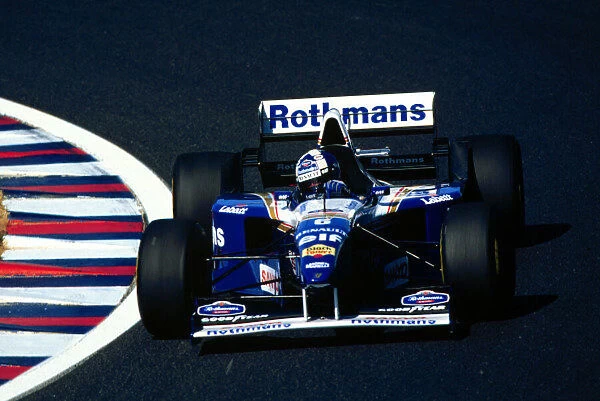 1995 PACIFIC GP. David Coulthard finishes second in Aida after starting from Pole