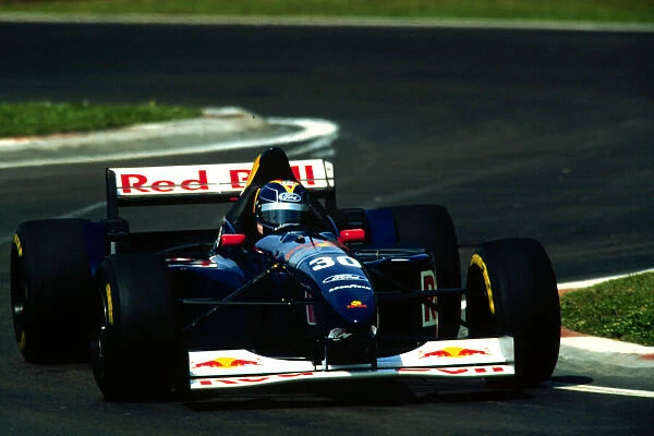 1995 SAN MARINO GP. Heinz-Harald Frentzen, Sauber, finishes 6th in Imola