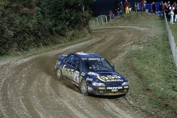 1995 World Rally Championship. New Zealand Rally, New Zealand. 27-30 July 1995. Colin McRae / Derek Ringer (Subaru Impreza 555), 1st position. World Copyright: LAT Photographic Ref: 35mm transparency 95RALLY05