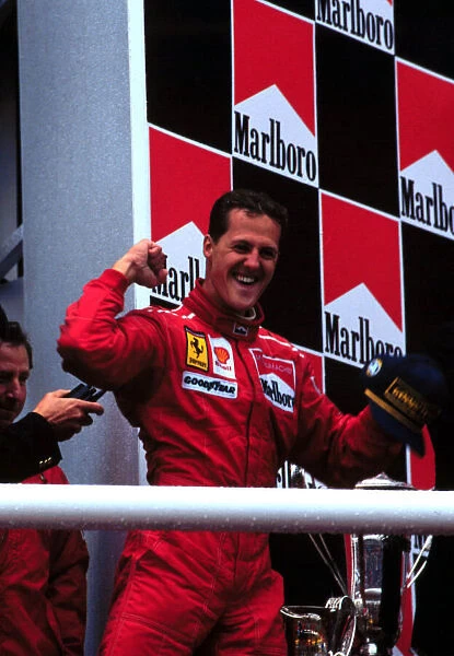 1996 BELGIAN GP. MIchael Schumacher wins at Spa. photo: LAT