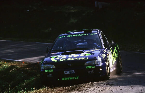 1996 World Rally Championship. Rally San Remo, Italy. Colin McRae / Derek Ringer (Subaru Impreza 555) Ist position. World LAT Photographic