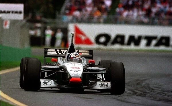 1997 AUSTRALIAN GP. McLaren Mercedes driver David Coulthard wins the first race of