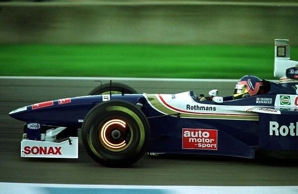 1997 EUROPEAN GP. Jacques Villeneuve qualifies in Pole positon of the grid for