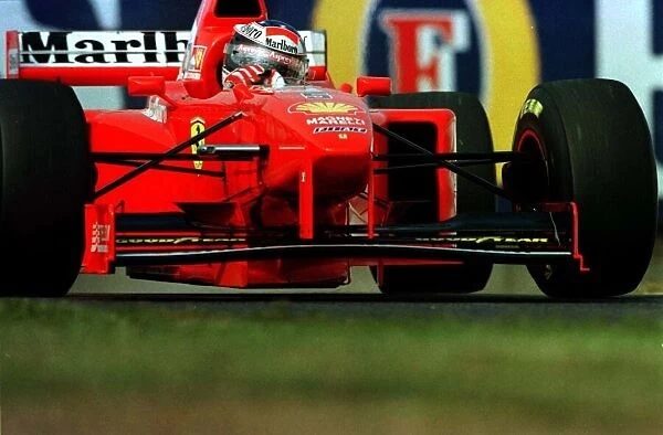 1997 JAPANESE GP. Michael Schumacher wins the race. Photo: LAT