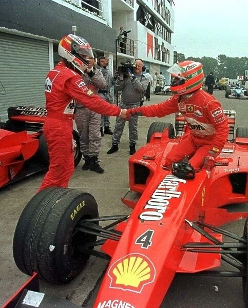 1998 ARGENTINIAN GP. Ferrari team mates, Micheal Schumacher