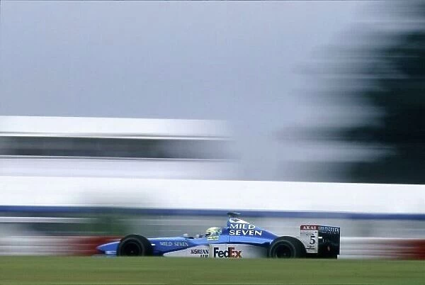 1998 Argentinian Grand Prix. Buenos Aires, Argentina. 12 April 1998. Giancarlo Fisichella, Benetton B198-Mecachrome, 7th position, action. World Copyright: LAT Photographic Ref: 35mm transparency