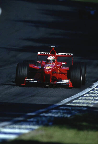 1999 German Grand Prix. Hockenheim, Germany. 30 / 7-1 / 8 1999. Eddie Irvine (Ferrari F399) 1st position. Ref-99 GER 47. World Copyright - LAT Photographic