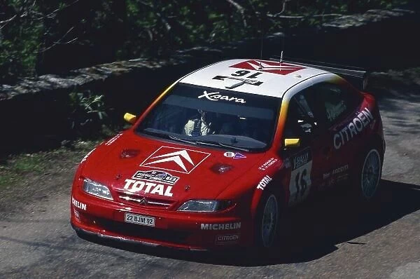 1999 World Rally Championship. Tour de Corse, Corsica, France. 6-9 May 1999. Philippe Bugalski / Jean-Paul Chiaroni (Citroen Xsara Kit Car), 1st position. World Copyright: LAT Photographic Ref: 35mm transparency 99RALLY17