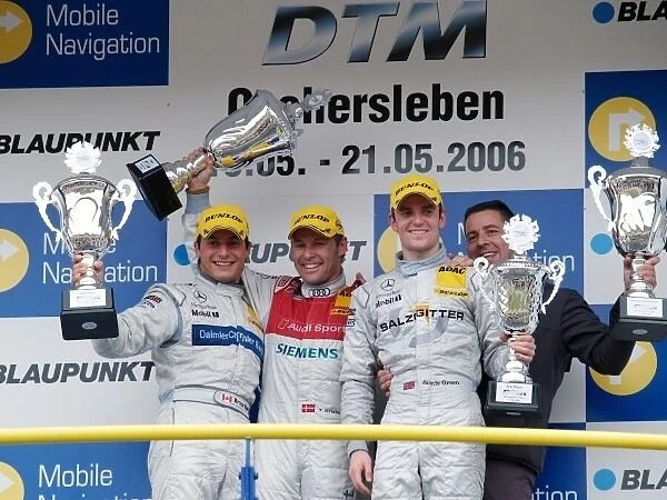 DTM. Podium and results:. 1st Tom Kristensen (DEN) Audi Sport Team Abt, centre.