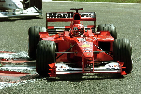 2000 BELGIAN GRAND PRIX Michael Schumacher, Ferrari Saturday Qualifying Spa-Francorchamps, Belgium, 25 - 27 August 2000 World LAT Photographic ref: 5.7mb DIGITAL