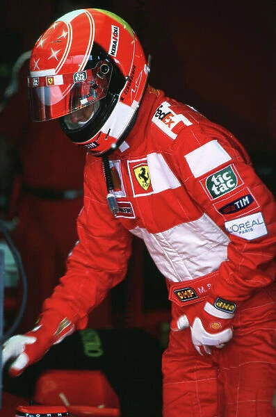 2000 French Grand Prix Magny Cours, France, June 30th - July 2nd Michael Schumacher-Portrait World LAT Photographic Format: 35mm transparency