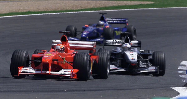 2000 French Grand Prix Magny Cours, France, June 30th - July 2nd Michael Schumacher leads David Coulthard World Etherington  /  LAT Format: 18mb Digital Image