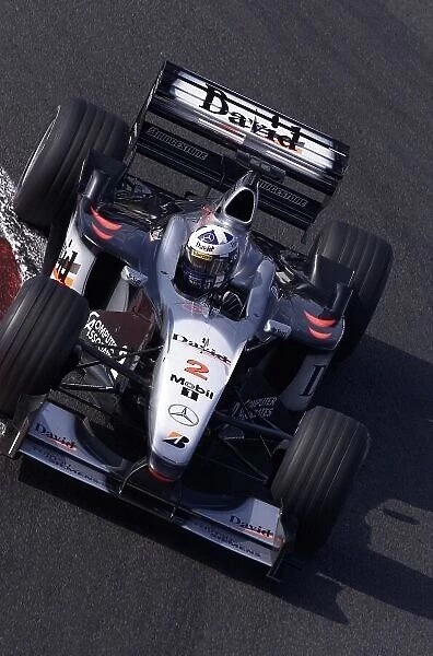2000 French Grand Prix. RACE Magny Cours, France, 2 July 2000 David Coulthard, McLaren Mercedes World LAT Photographic