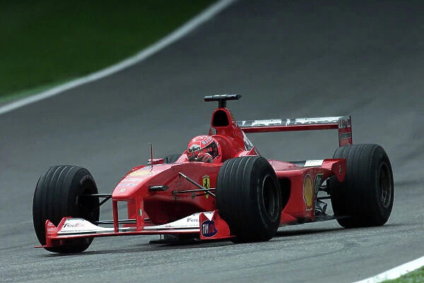 2000 German Grand Prix Hockenheim, Germany, 27th - 30th July 2000. Michael Schumacher, Ferrari, qualifying action. World Bellanca  /  LAT Photographic ref 5mb Digital: Qualifying
