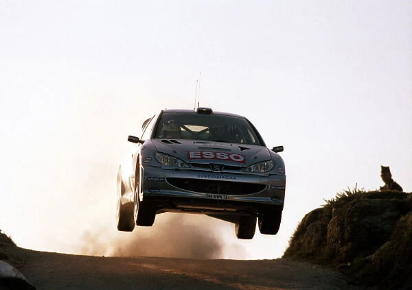 2000 Rally of Portugal 16th - 18th March 2000 Marcus Gronholm flies - Peugeot